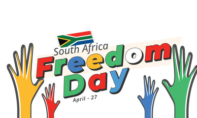 South Africa Freedom Day. background, banner, card, poster, template. Vector illustration.