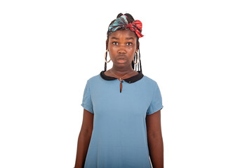 portrait of a surprised beautiful young girl