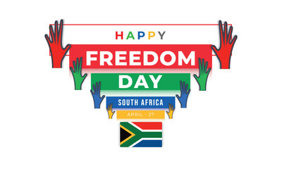 South Africa Freedom Day. background, banner, card, poster, template. Vector illustration.