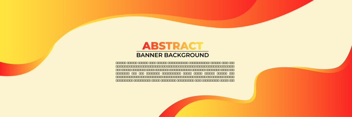 Obraz premium Gradient Orange Abstract Banner Background