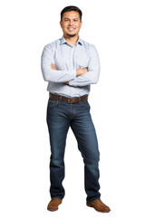 photo of standing crossed hand engineer 