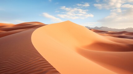 Fototapeta na wymiar Captivating desert landscapes with rolling sand dunes