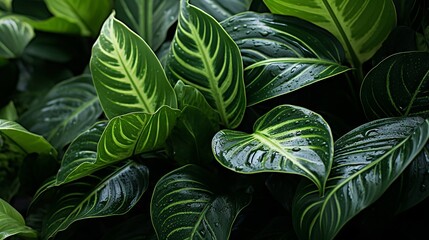 An exotic plant with unique foliage grows in a botanical garden