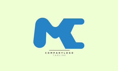 Alphabet letters Initials Monogram logo MC, MC INITIAL, MC letter