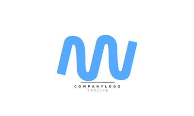 Alphabet letters Initials Monogram logo MV, MV INITIAL, MV letter