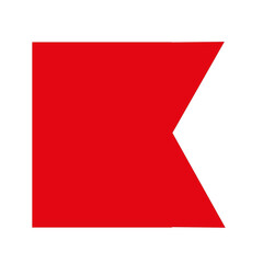 Obraz premium Lettre B du Code maritime international