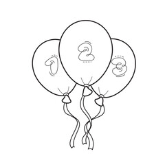 Linear balloon design, Balloon drawing, Flying balloon house