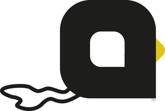 Flat Rollmeter Silhouette