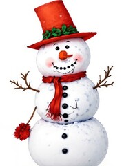 illustration of a snowman
