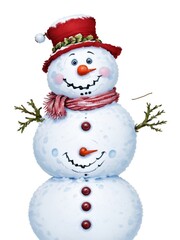 illustration of a snowman
