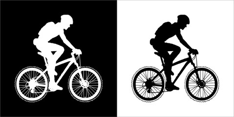 Illustration vector graphics of sports cycling icon