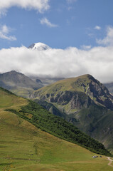 Górski krajobraz, Kaukaz, Gruzja