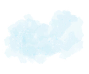 Pastel blue watercolor with sparkle abstract background