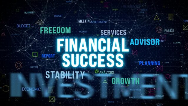 financial success and freedom advisor services concept