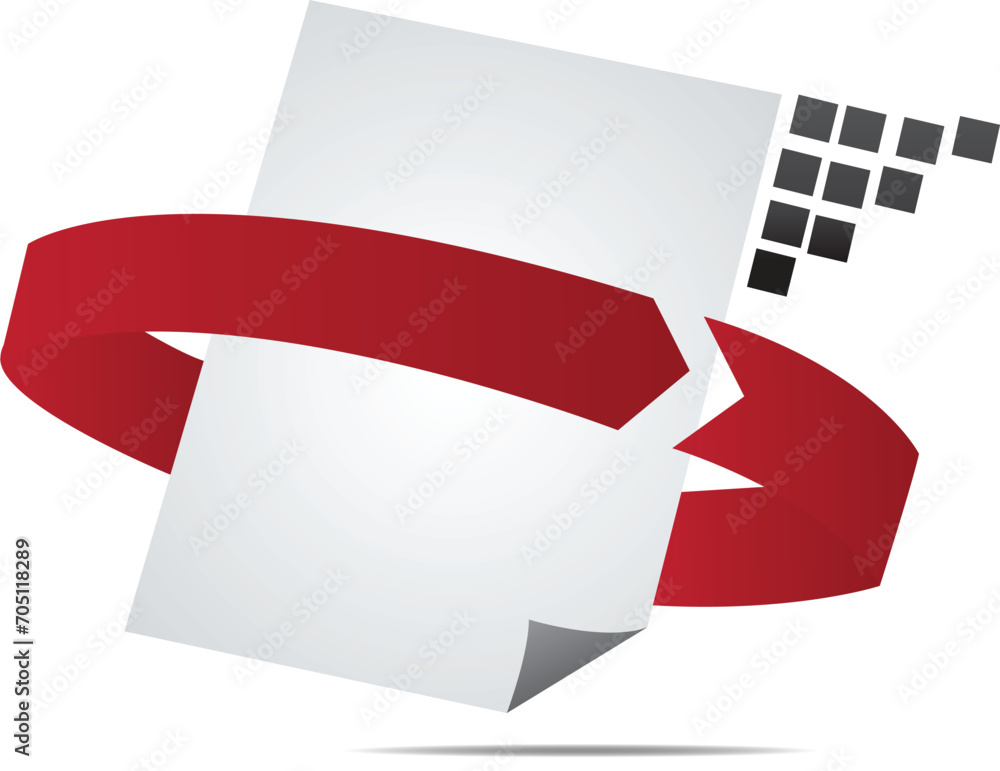 Poster a stack of paper icon vector. a stack of paper sign. isolated contour symbol illustration