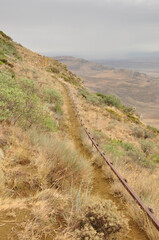 Klasztor w skale, pustynia, step, Gruzja, Davit Gareja, Udabno