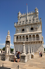 Wieża w Belem, Portugalia - obrazy, fototapety, plakaty