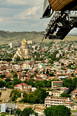 Widok na stolicę Gruzji - Tbilisi