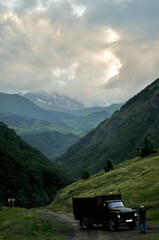 Fototapeta na wymiar Góry Kaukaz Gruzja