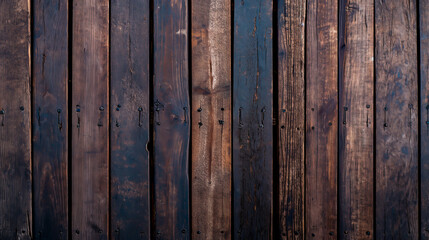 Fototapeta premium Rustic weathered wood plank texture for background purposes. 