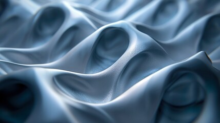 Fototapeta premium Fondo abstracto 3d con ondas. Generado por IA.