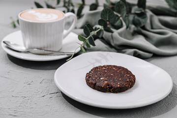 Oatmeal Cookies and cup of coffee