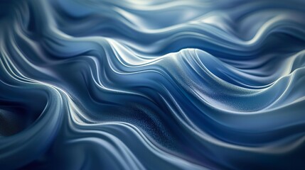 Fototapeta na wymiar Fondo abstracto 3d con ondas en tonalidad azul. Generado por IA.