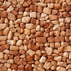 Seamless Pattern of Brown Gravel - Beautiful Natural Background Design for Texture and Surface