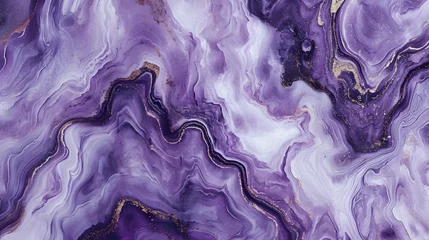 Fotobehang Abstract purple liquid marble or watercolor background © Jan