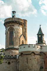 Fototapeta na wymiar the tower of the castle in Laxenburg Austria