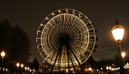 ferris wheel in the night