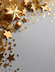 golden christmas stars