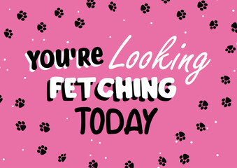 you're looking fetching today postcard