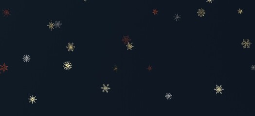 Colorful Stardust Cascades in Mesmerizing 3D Rain Illustration