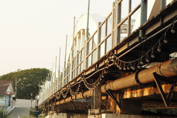 Lampang bridge in the evening