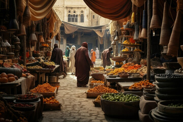 Market street food travel culture traditional people shop bazaar city