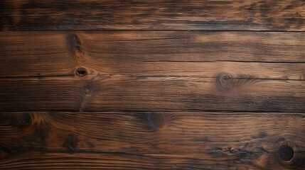 Naklejka premium Old brown wood texture, dark textured wooden background