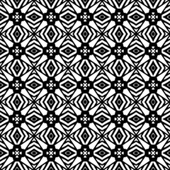 Monochrome pattern, Abstract texture for fabric print, card, table cloth, furniture, banner, cover, invitation, decoration, wrapping.seamless repeating pattern.Black color.