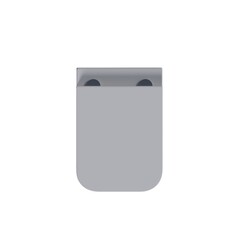 Lavatory pan isolated on a white background, bidet, 3D illustration, and CG render