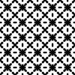 Monochrome pattern, Abstract texture for fabric print, card, table cloth, furniture, banner, cover, invitation, decoration, wrapping.seamless repeating pattern.Black color.
