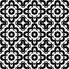 Monochrome pattern, Abstract texture for fabric print, card, table cloth, furniture, banner, cover, invitation, decoration, wrapping.seamless repeating pattern.Black color.