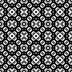 Monochrome pattern, Abstract texture for fabric print, card, table cloth, furniture, banner, cover, invitation, decoration, wrapping.seamless repeating pattern.Black color.