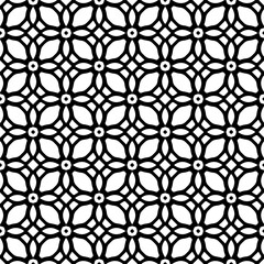 Fototapeta premium Monochrome pattern, Abstract texture for fabric print, card, table cloth, furniture, banner, cover, invitation, decoration, wrapping.seamless repeating pattern.Black color.