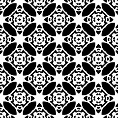 Monochrome pattern, Abstract texture for fabric print, card, table cloth, furniture, banner, cover, invitation, decoration, wrapping.seamless repeating pattern.Black color.