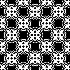 Monochrome pattern, Abstract texture for fabric print, card, table cloth, furniture, banner, cover, invitation, decoration, wrapping.seamless repeating pattern.Black color.