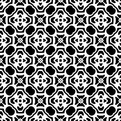 Monochrome pattern, Abstract texture for fabric print, card, table cloth, furniture, banner, cover, invitation, decoration, wrapping.seamless repeating pattern.Black color.