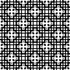 Fototapeta premium Monochrome pattern, Abstract texture for fabric print, card, table cloth, furniture, banner, cover, invitation, decoration, wrapping.seamless repeating pattern.Black colMonochrome pattern, Abstracor. 