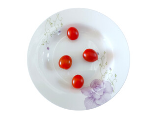 cherry tomatoes on a plate