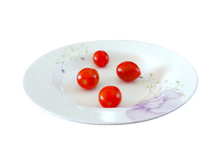 cherry tomatoes on plate