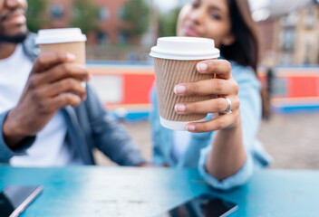 couple walking and hugging on the quays, pier,   looking at yacht, sailboat, boat, having a fun, date.  Lifestyle concept